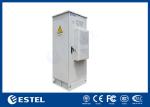 Single Wall Stainless Steel 38U Outdoor Telecom Enclosure 750x700x2000 With DC