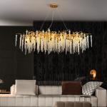 G9 Modern Lobby Chandelier Crystal Grand Hospitality Chandeliers Energy Saving