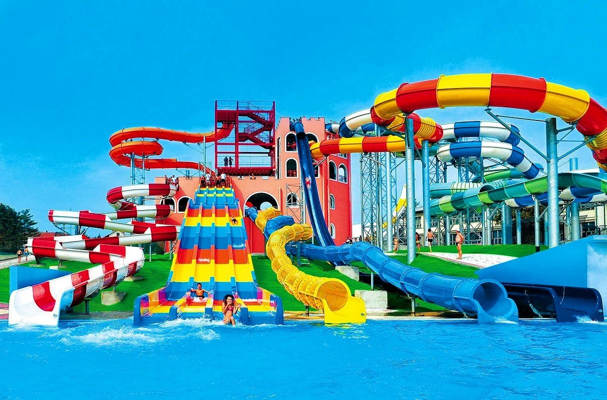 Water Park Aqua Play Professional Aquatic Fiberglass Slide