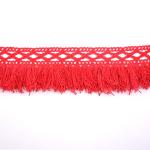 3.5 Grade 100% Cotton Tassel Fringe Trim For Pillow Shams