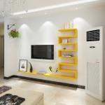 Adjustable Wooden Wall Mounted TV Stand Unit for Luxury Modern Living Room