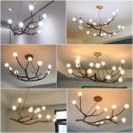 Living room Bedroom Wooden Tree Branch decorative lustre pendant home Chandelier