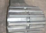 125mm Pitch 62 Link Black Rubber Dumper Track For Hanix Rt800
