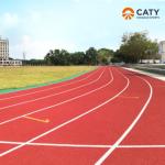 IAAF Certificated Athletic Track Installation EPDM Granules Materials for