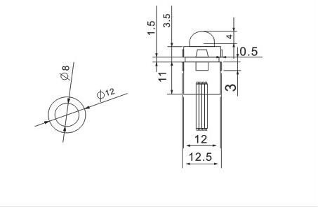 Exposed Sign Individually Digital RGB LED Pixel -40-+60°C Work Temperature