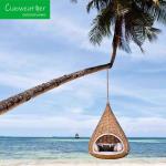 Outdoor Furniture Wicker Bird's Nest Shaped Swing Chair Bed Customized Color NO