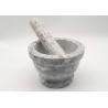 Buy cheap Customized Natural Stone Mashing Bowl Well Designed Nice White With Vein from wholesalers