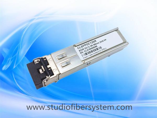 Quality 622M 850nm SFP transceiver module over 1 multimode fiber to 2KM for sale