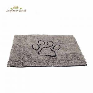 China Microfiber Chenille Outdoor Pet Gear Placemat for Sloppy Dogs on sale