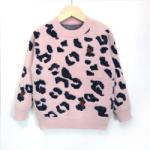Autumn and winter new children's Jacquard knitted sweater fashion baby simple