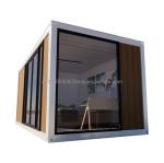 Mobile Modular Family Customized Outdoor Glass Wooden Garden Hut Camping Hotel