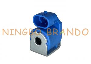Wholesale Atk09.BC03.0022 DC12V 3 Ohm AMP Connector Blue Solenoid Valve Coil from china suppliers
