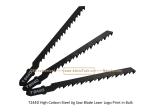 T244D Carbon Jig Saw Blade Laser Logo Print in Bulk size:100mmx6.5x6T, Cutting