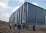 100 * 45 * 12m Steel Structure Workshop Pvc Window 143tons Easy Installation