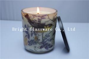 Wholesale nice candle container with soy wax,custom candle holder with lid from china suppliers
