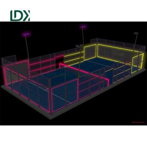 Buy cheap Eco-Conscious Glowing Padel Court Recyclable Build EnergySaving Lighting All from wholesalers