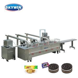 Wholesale Single Lane 3+2 One Flavor Biscuit Sandwiching Machines Automatic from china suppliers