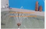 Big Base Fixed Flower Water Fountain Nozzles Brass / Brass Chromplated