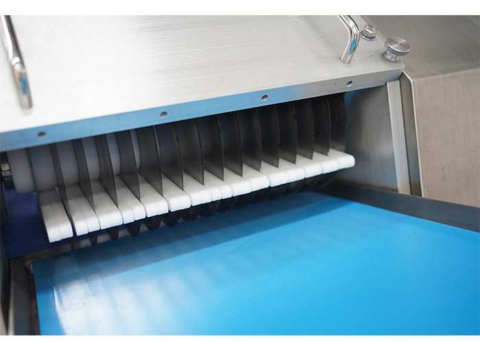 2-Dimension Frozen Beef Pork Meat Slicing Dicing Machine 800KG/H For Commercial
