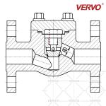 BS 5352 Piston Lift Forged Steel Check Valve DN50 A105N 300LB 50mm NRV