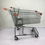 Customizable 175L Grocery Store Shopping Cart Supermarket Trolly With Foldable