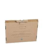 Black Matte Lamination Paper Corrugated Shipping Box For Clothing From Recycle