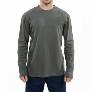 Wholesale Elastic Adjustment Cuff FR Henley Shirt CAT 2 2112 Arc Proof Round Collar from china suppliers