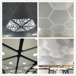 Aluminum Hexagonal Clip-In Ceiling For Convention Center Wall Decoration