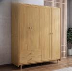 Custom Simple Modern Solid Wood Wardrobe Home Bedroom Wardrobe