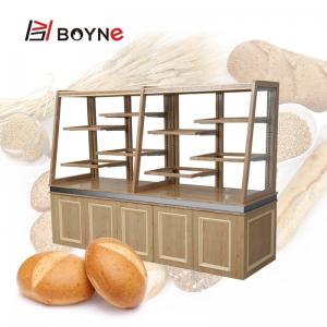 Wholesale Tempered Glass Commercial Central Island Bread Cabinet For Coffee Shop from china suppliers