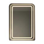 LED Lighting Tempered Glass Bathroom Mirror For Hotel Decorative Antique Style