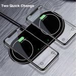 Aluminium Alloy Portable QI 2.25A 30W Wireless Charging Pad