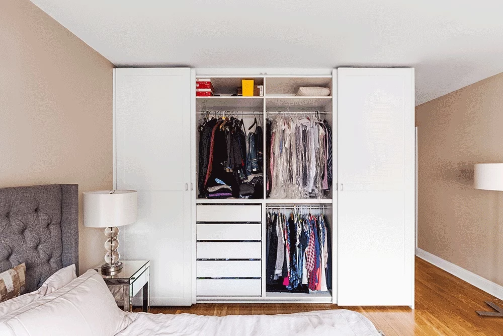 Modern Wood Style PANEL Sliding Wardrobes for Contemporary Bedroom Furniture Designs