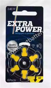 Wholesale EXTRAPOWER A10 1.45V Hearing Zinc Air Button Batteries Black Label Small Battery from china suppliers