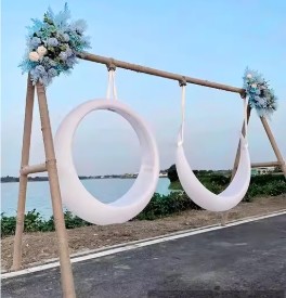 Wholesale Garden Moon Swing Safe Secure Construction Customizable With Logo from china suppliers