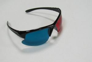 Wholesale Anaglyph Plastic Red Cyan 3D Glasses , Reusable Polarized Glasses from china suppliers