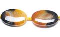 Wholesale Dyed Black Agate With Orange Quartz Puffy Ovals from china suppliers