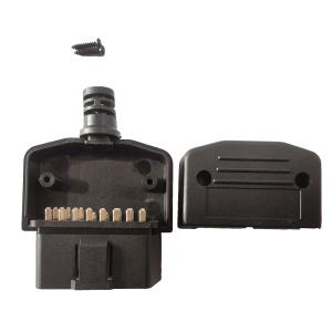Wholesale Practical Car Scanner Adapter , Black OBD2 Male Head With Half Moon Housing from china suppliers
