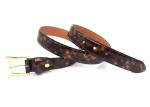 Womens Leopard Print 3.0cm PU Leather Waist Belt For Pants