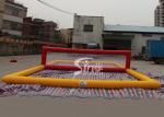 Mobile giant floating inflatable water volleyball court for kids N adults water