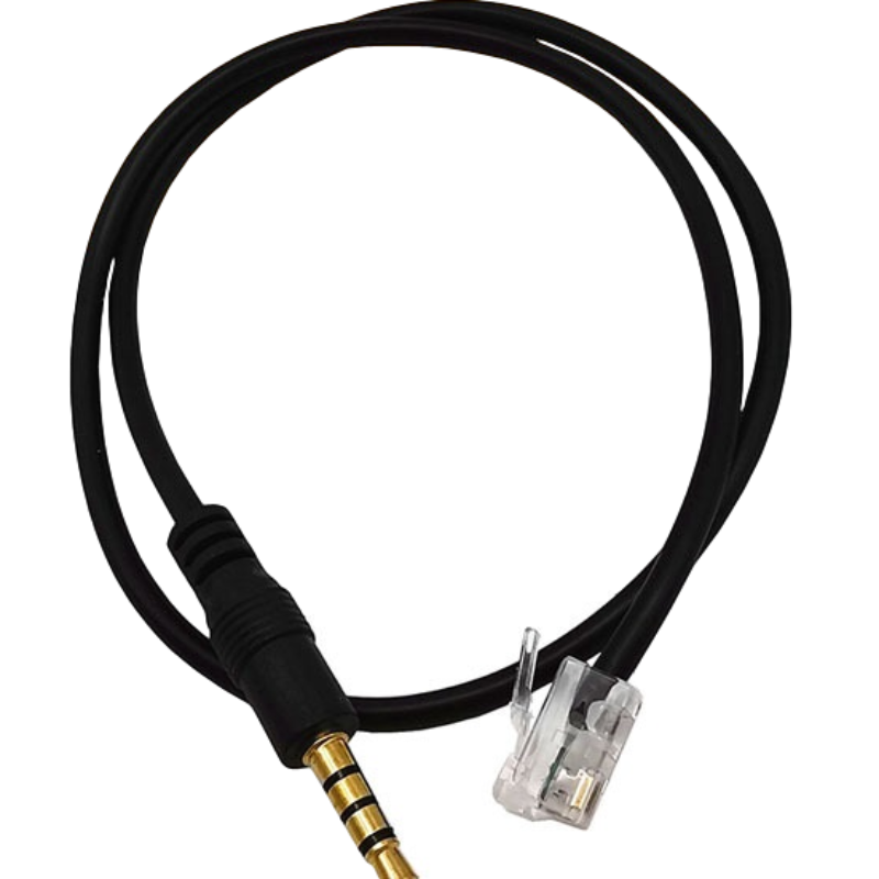 Male 3.5mm Audio Plug to RJ45 RJ11 CAT6 6P6C 4P4C UTP Cable Network Cable Adapter