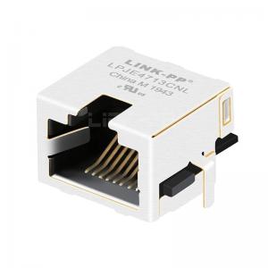 China LPJE4713CNL 1X1 Port Without LED PCB Edge THT Shielded Low Profile RJ45 Jack Without Integrated Magnetics on sale