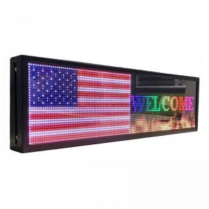 China P5 Programmable Scrolling LED Window Display Signs 40*8 Inch Indoor on sale