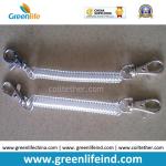 Greenlife Factory Wholesale Plastic TPU Spring Key Coil Chain w/Oval Hook/Split