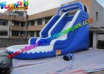 Kids inflatable water slide , Blue Inflatable Wet Slide Combo Game