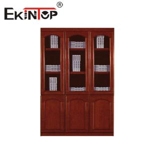 China Office Bookcase Wooden Filing Cabinet Paint Veneer Archive Display Cabinet on sale