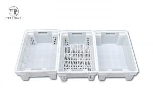 China 30 Litres Heavy Duty Plastic Stack Nest Containers For General Food Fishing Processing on sale