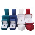 Square Leather Jewelry Box for Custom Packaging of Earrings Bracelet Necklace