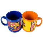 Promotional Emoji Soft Touch PVC Logo Wrapped On Plastic ABS Mug For Children's