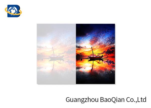 PET / PP Material 3D Picture Cards , Custom Lenticular Cards Beautiful Landscape